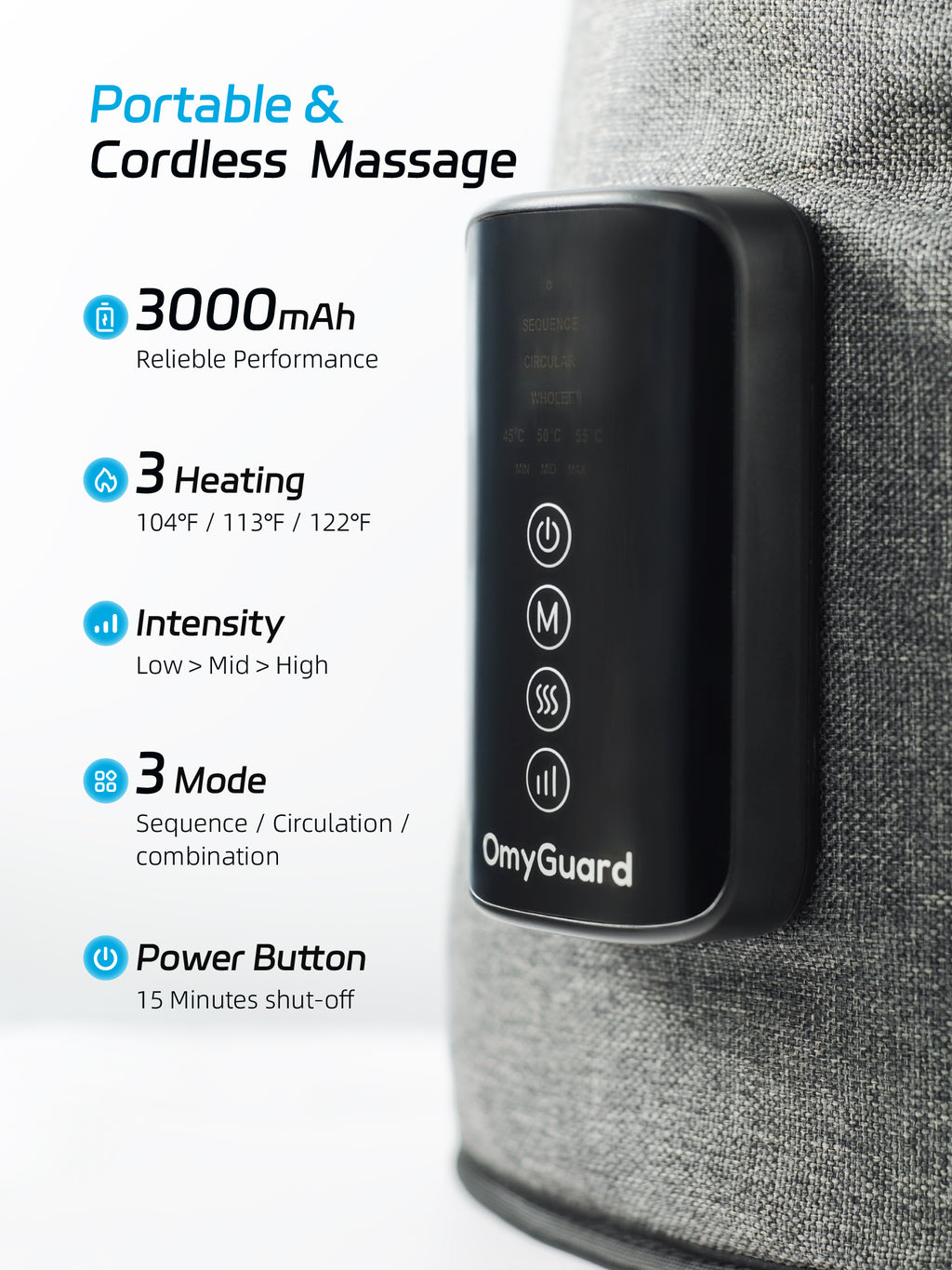 OmyGuard Portable Calf Leg Compression Recovery  Sleeves(Pair)