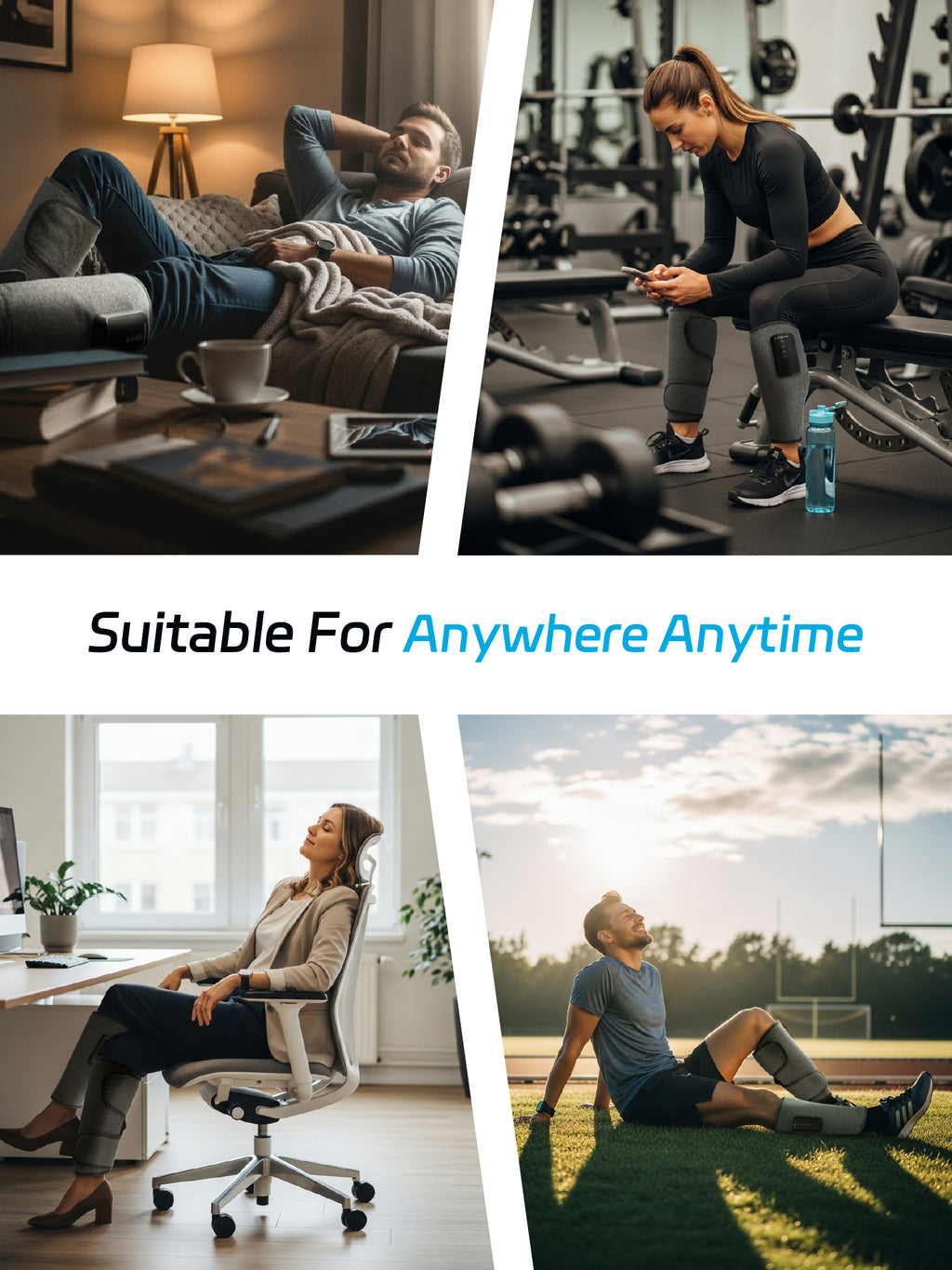 OmyGuard Portable Calf Leg Compression Recovery  Sleeves(Pair)