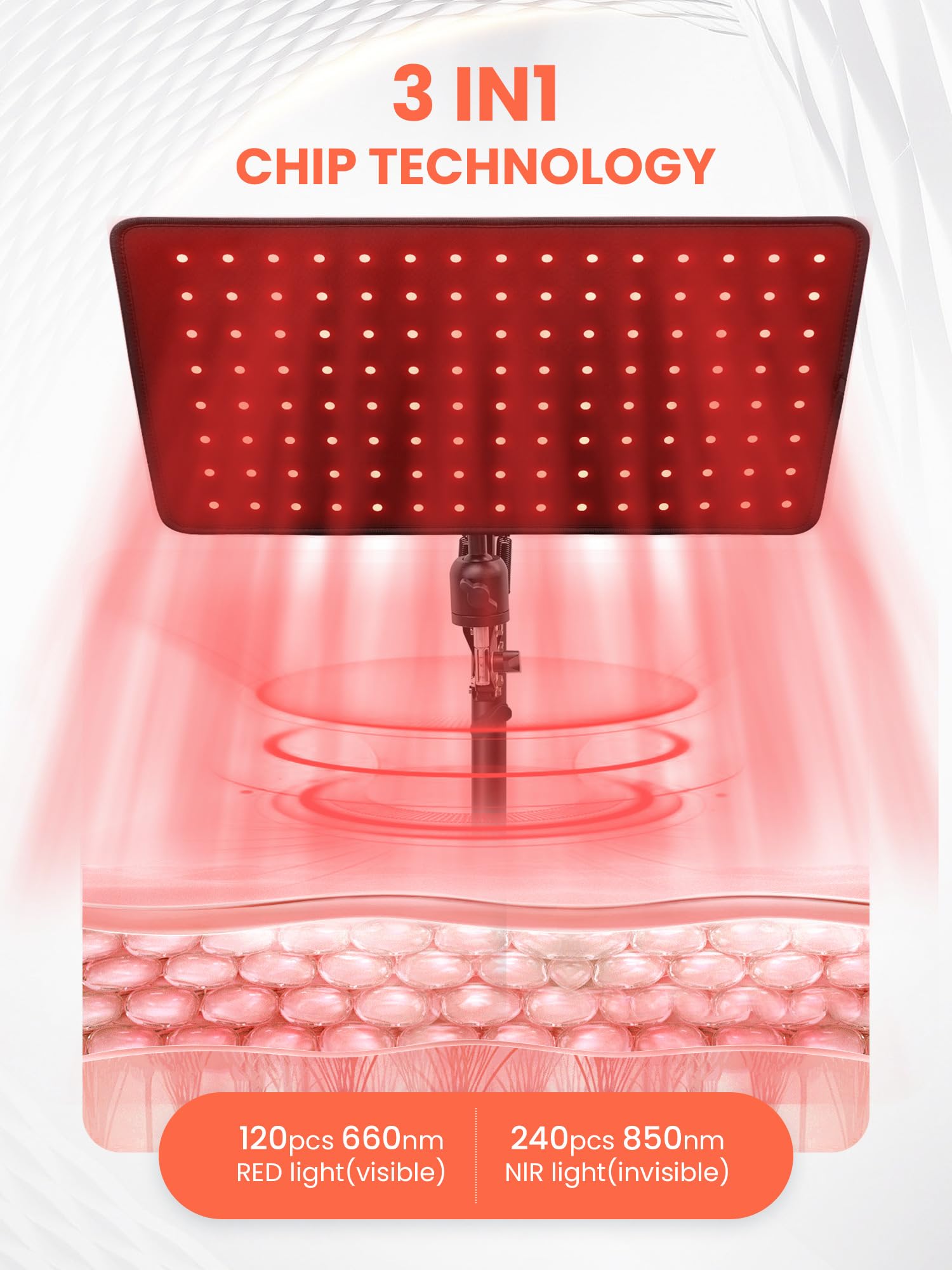 OmyGuard Portable Infrared Red Light Therapy Lamp