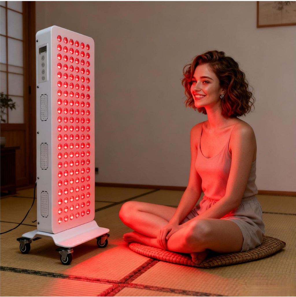 OmyGuard Red Light Therapy Panel With Stand, 600W - Max Plus