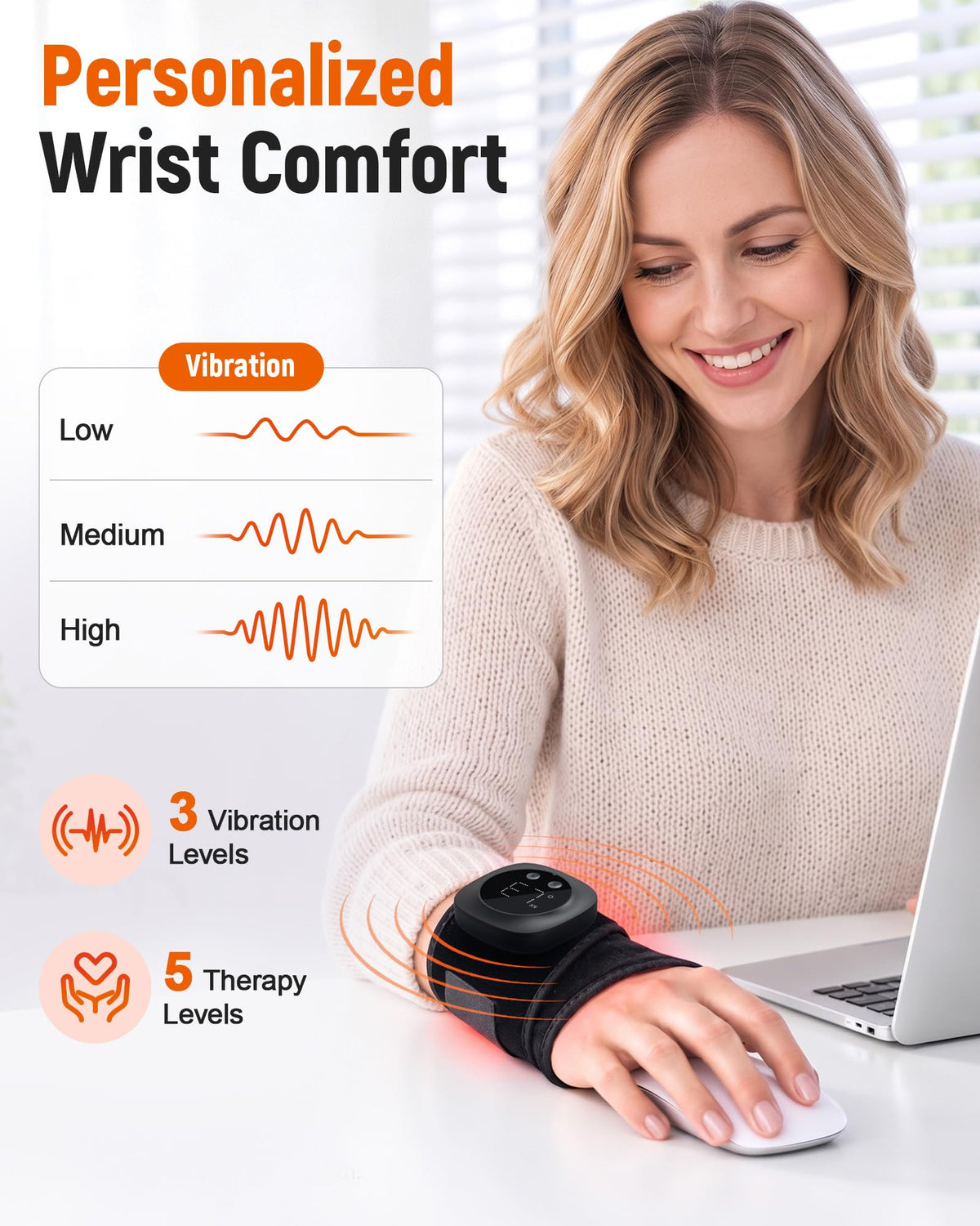 Red & Near-Infrared Light Wrist Wrap