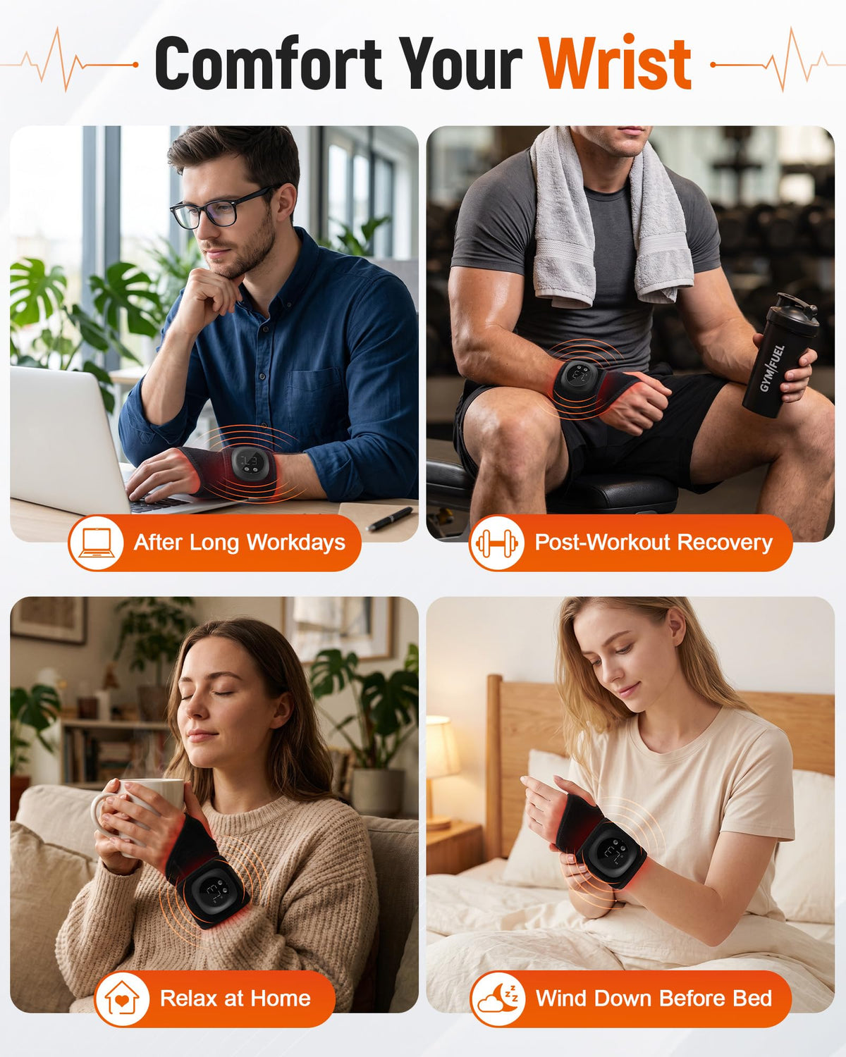 Red & Near-Infrared Light Wrist Wrap