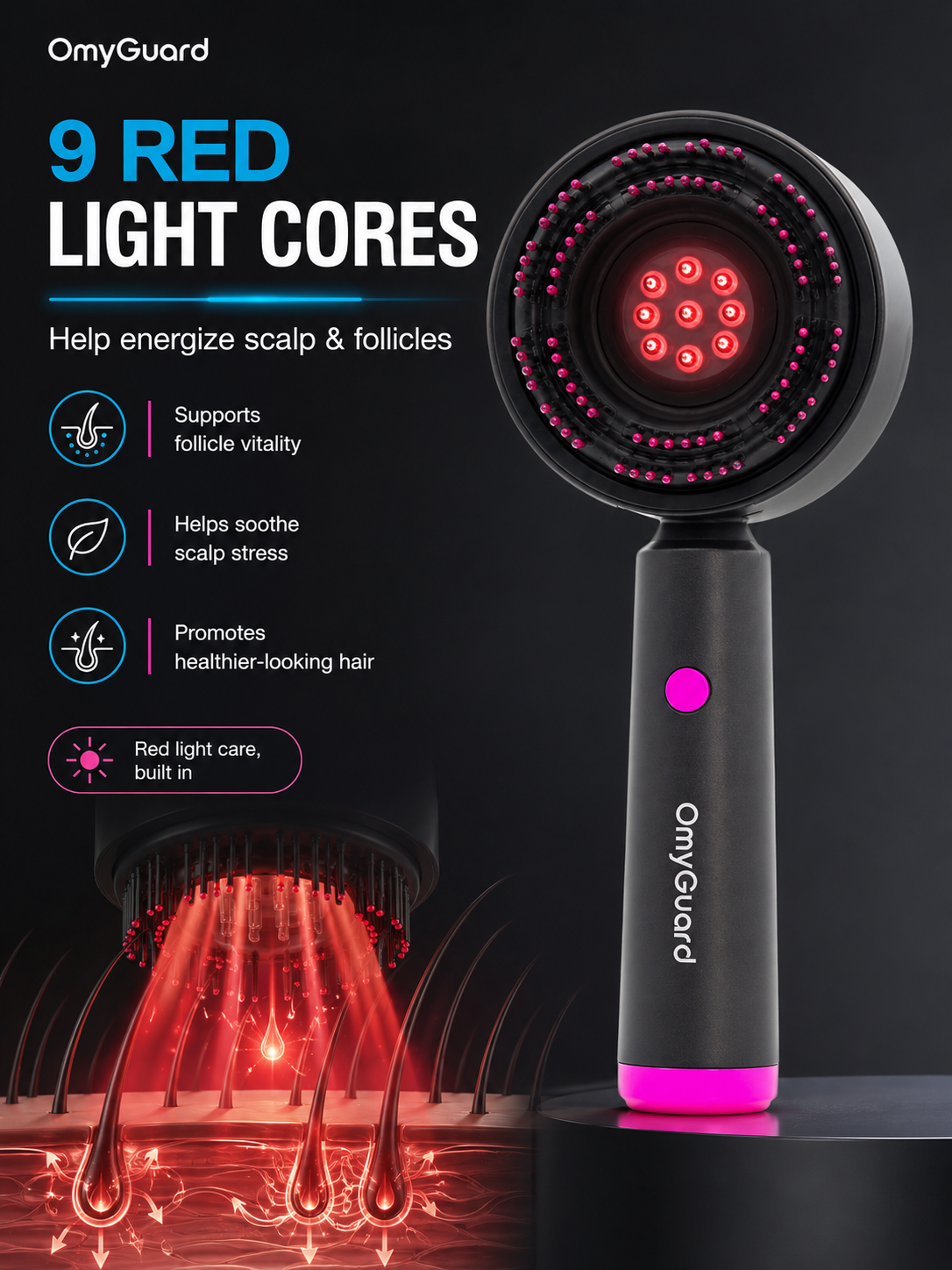 OmyGuard Scalp Massaging Brush