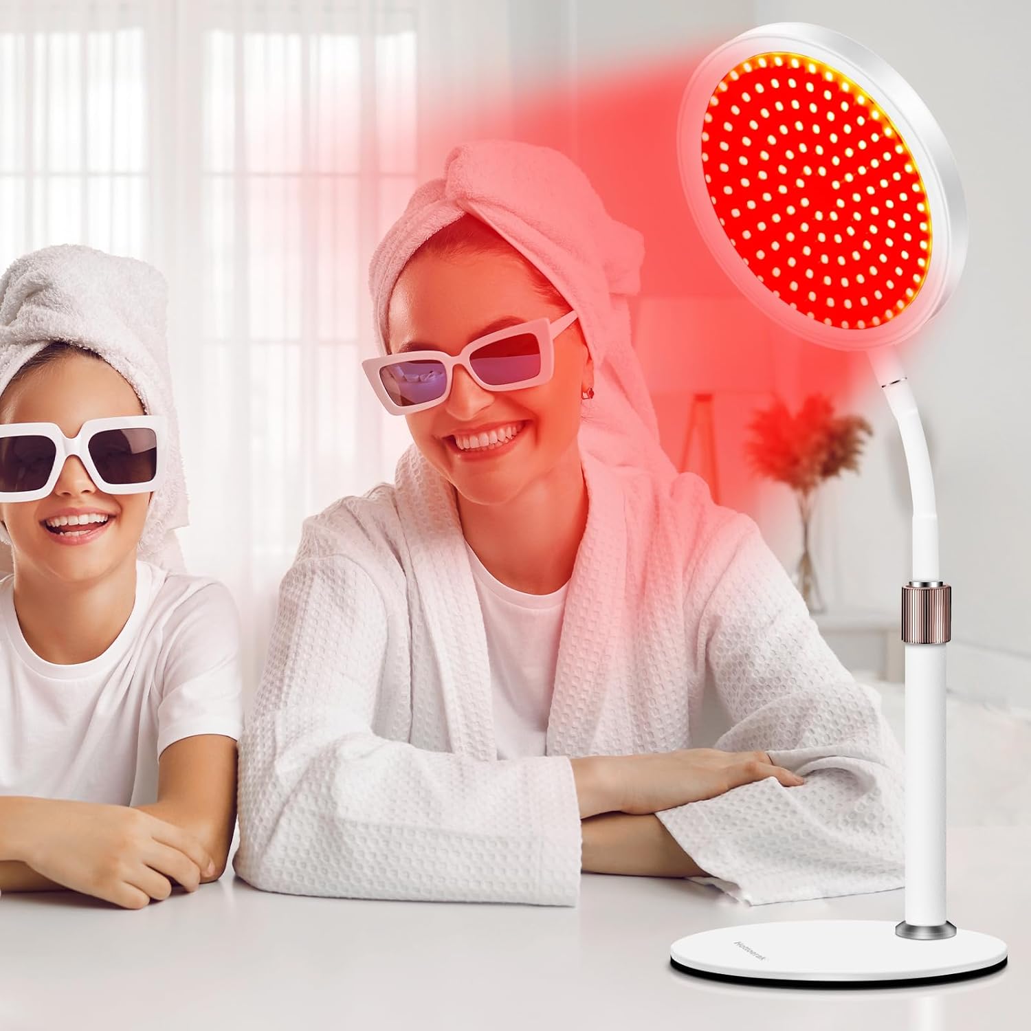 OmyGuard™ Red Light Therapy Lamp for Face- With Adjustable Stand