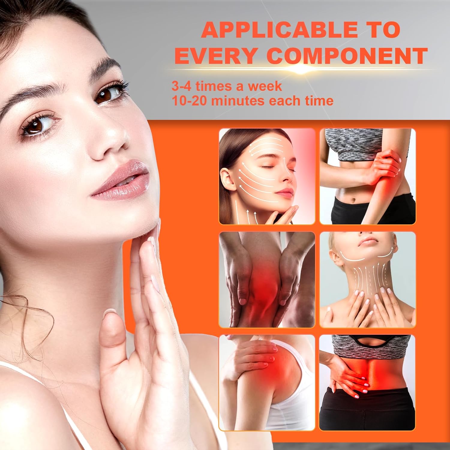 OmyGuard™ Red Light Therapy Lamp for Face- With Adjustable Stand