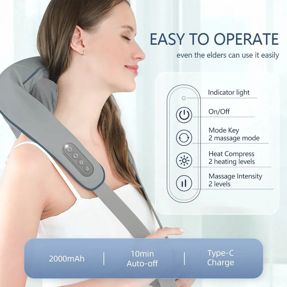 OmyGuard™  Wireless Neck And Back Massager