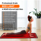 OmyGuard Extra Large Red Light Therapy Mat for Full Body