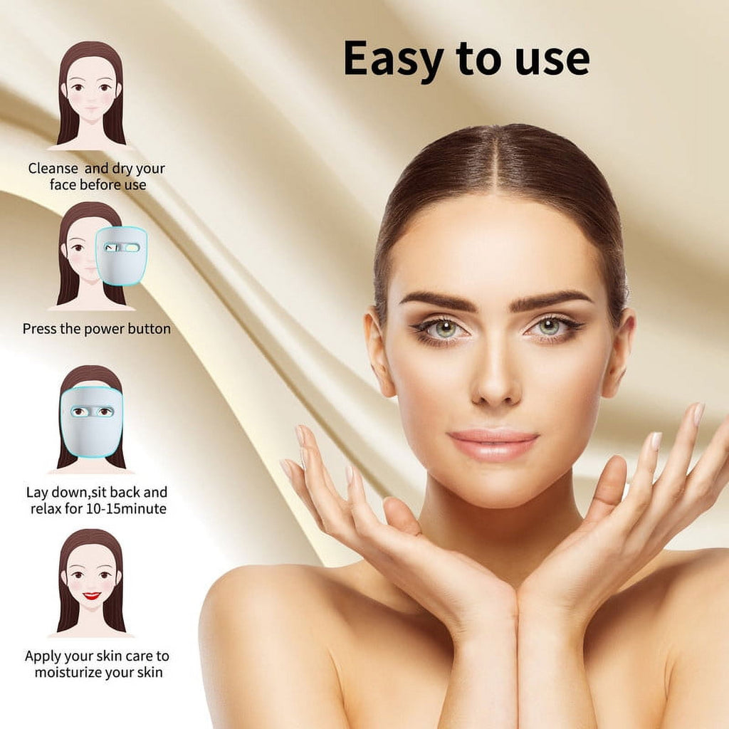 Infrared Red & Blue Light Mask for Face