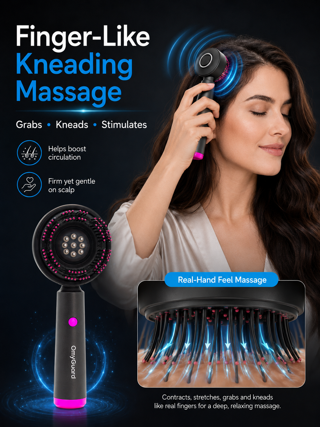 OmyGuard Scalp Massaging Brush
