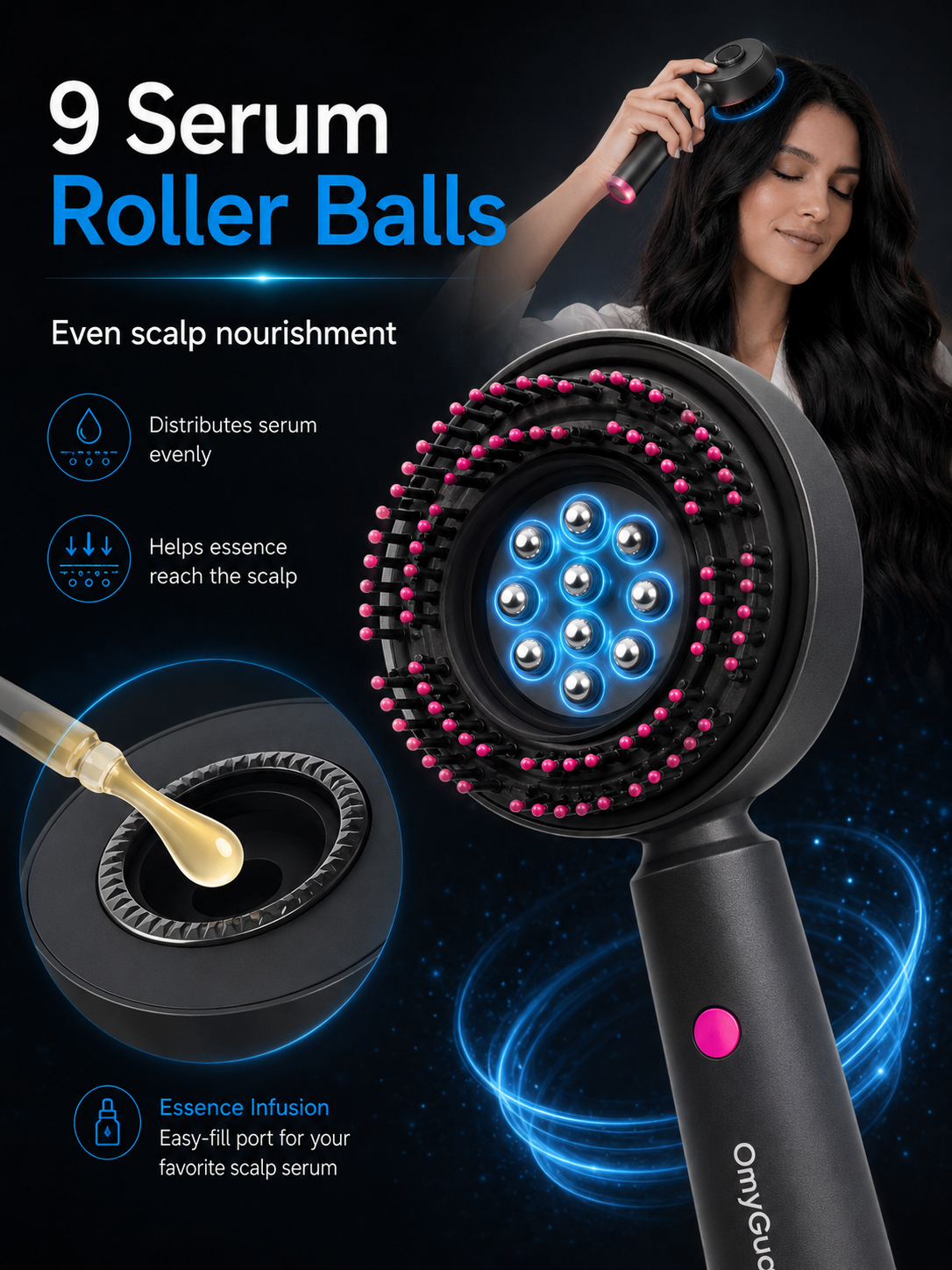 OmyGuard Scalp Massaging Brush